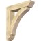 Ekena Millwork Thorton Slat Rough Sawn Bracket w/ Offset Brace, Douglas Fir, 8"W x 36"D x 40"H BKT0806X36X40THR06RDF - alternate 1